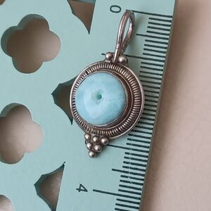 925 Sterling  Silver and Larimar Pendant